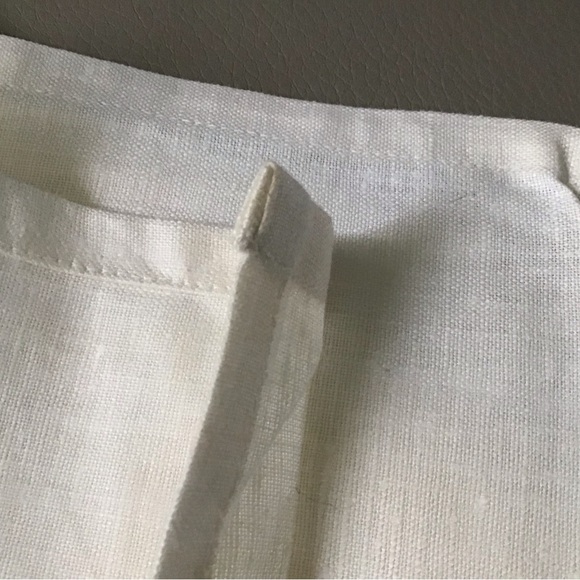 SET OF 6 VINTAGE (45 y.o.) 100% LINEN HAND EMBROIDERED TABLE NAPKINS - Picture 4 of 10